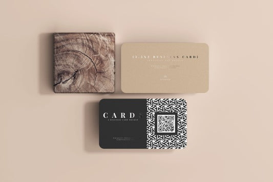 Free Rounded Corner Business Cards Mockup Psd