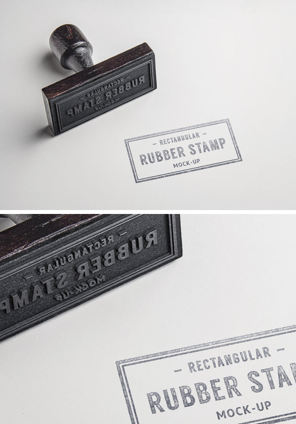Free Rubber Stamp Psd Mockup #2