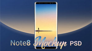 Free Samsung Galaxy Note8 Design Phone Mockup Psd, Ai & Eps