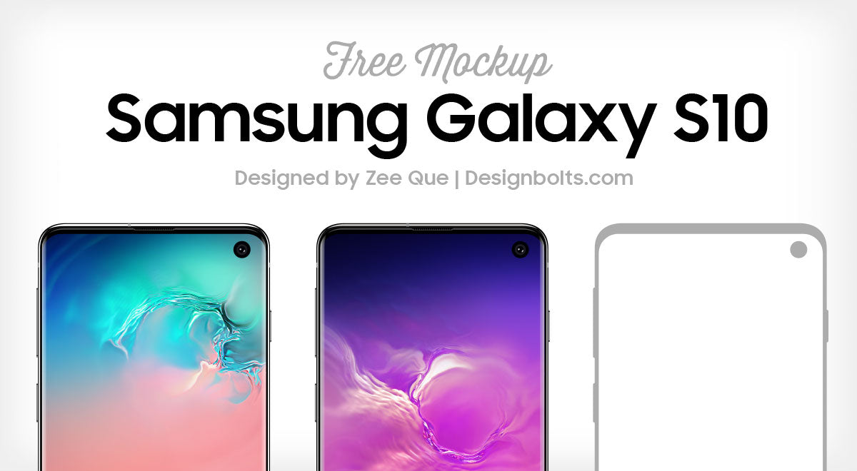 Free Samsung Galaxy S10 Mockup Psd & Vector Ai