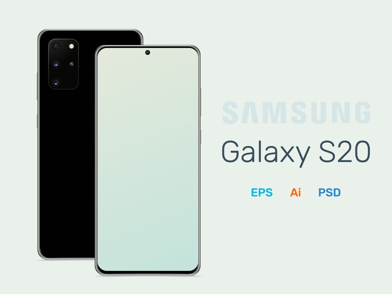 Free Samsung Galaxy S20 Mockup