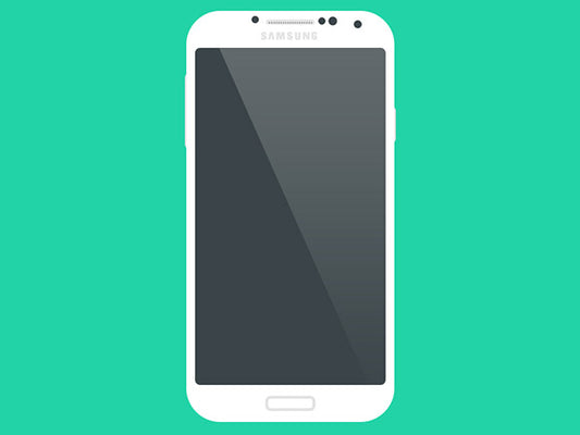 Free Samsung Galaxy S4 Flat Mockup