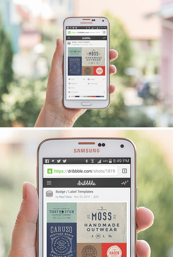 Free Samsung Galaxy S5 Psd Mockup #2