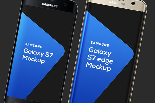 Free Samsung Galaxy S7 & S7 Edge Mockup