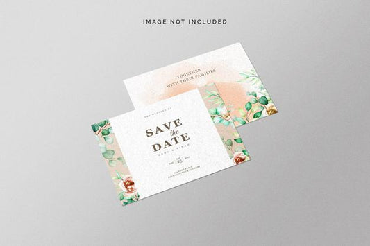 Free Save The Date Card Mockup Psd