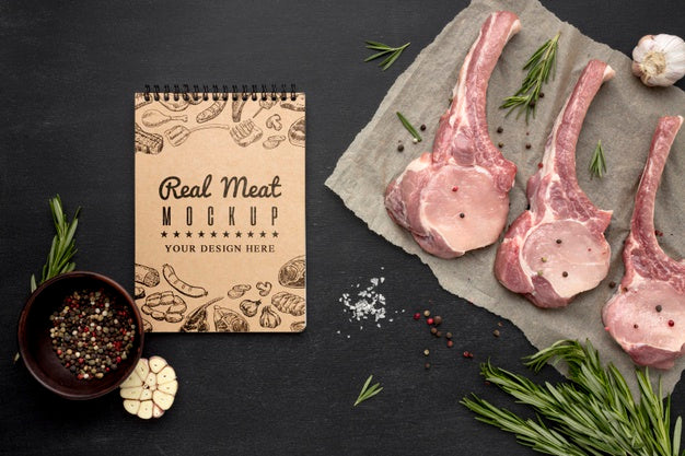 Free Seasoned Raw Meat Psd