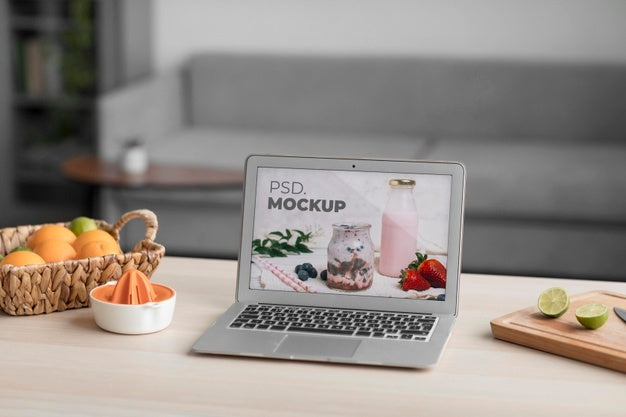 Free Selfcare At Home With Device Mockup Psd