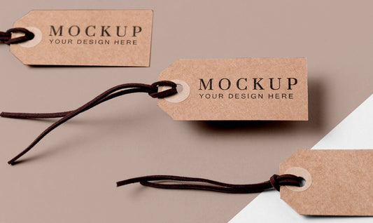 Free Set Of Clothing Mock-Up Tags Psd