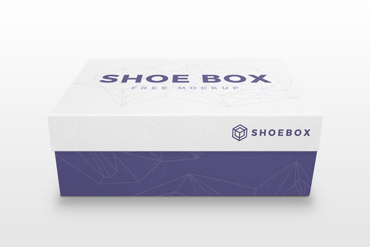 Free Shoe Box Mockup Psd