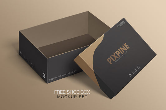 Free Shoebox Psd Mockup