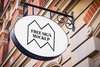 Free Shop Sign Mockup