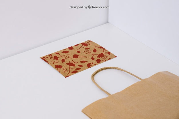 Free Shopping Bag And Card Psd