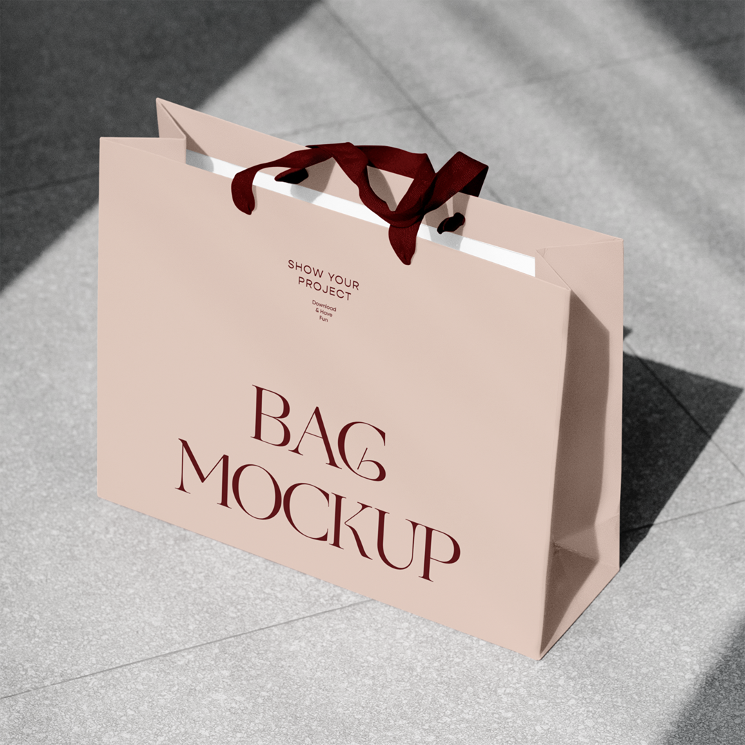 Paper Bag Mockup | Free PSD Download | ZippyPixels