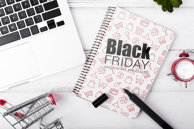 Free Shopping Mock-Up On Black Friday Psd