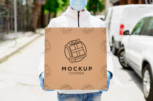 Free Shopping Online Concept Mock-Up Psd