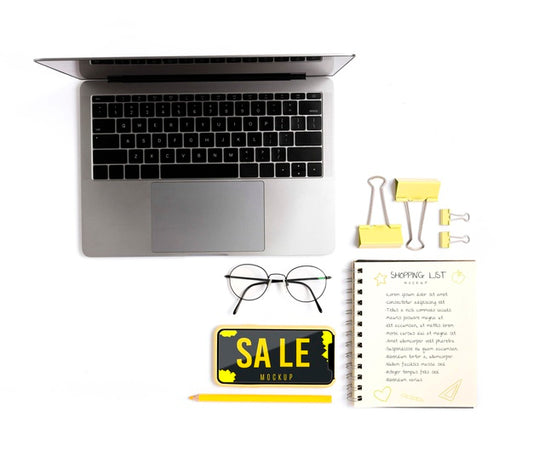 Free Shopping Online Session On Laptop Psd