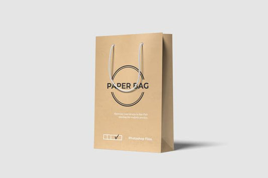 Free Shopping Paper Bag Mockup Psd