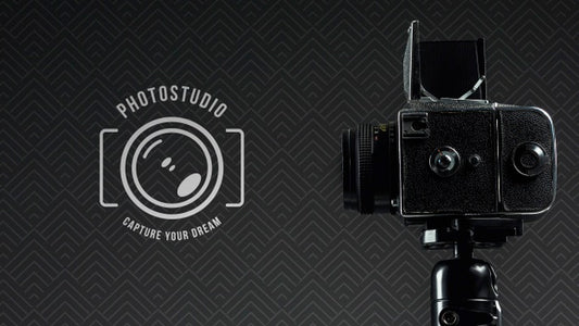 Free Side View Of Digital Camera For Photo Studio Psd