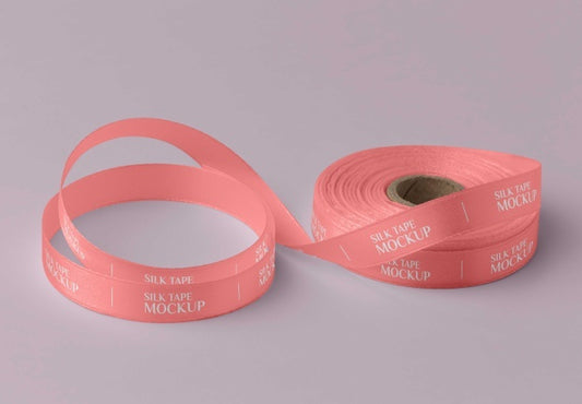Free Silk Tape Design Mockup Psd