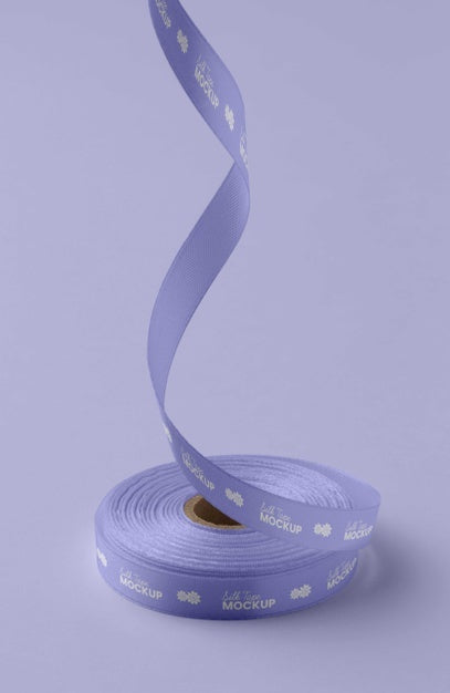 Free Silk Tape Design Mockup Psd