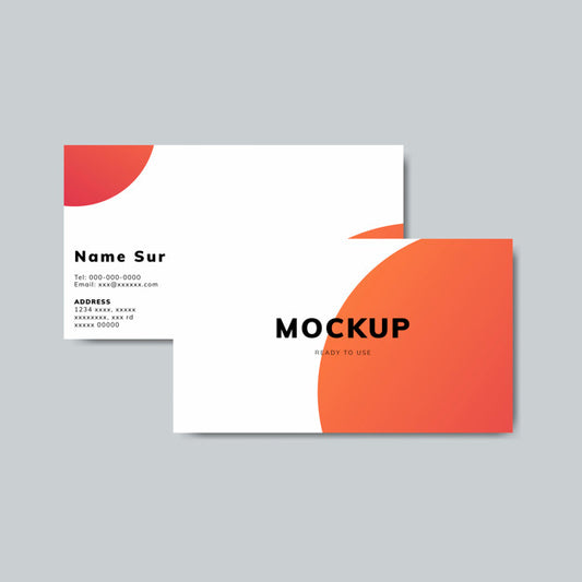 Free Simple Business Card Design Mockup Psd