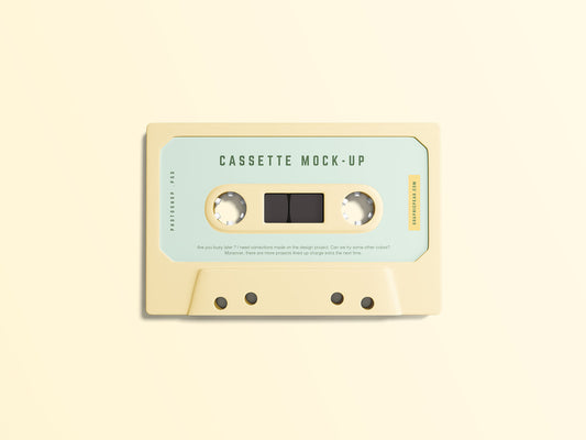 Free Simple Cassette Mockup