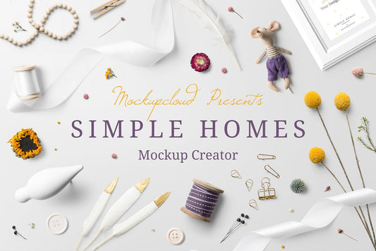 Free Simple Homes Mockup Scenes