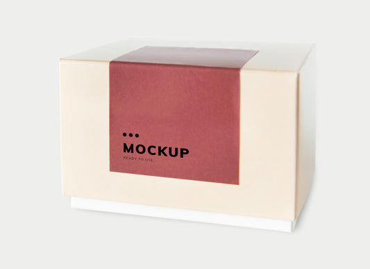 Free Simple Packaging Paper Box Mockup Psd