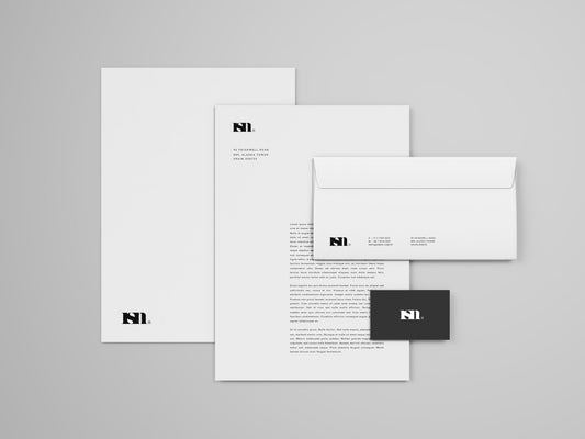 Free Simple Stationery Mockup Template