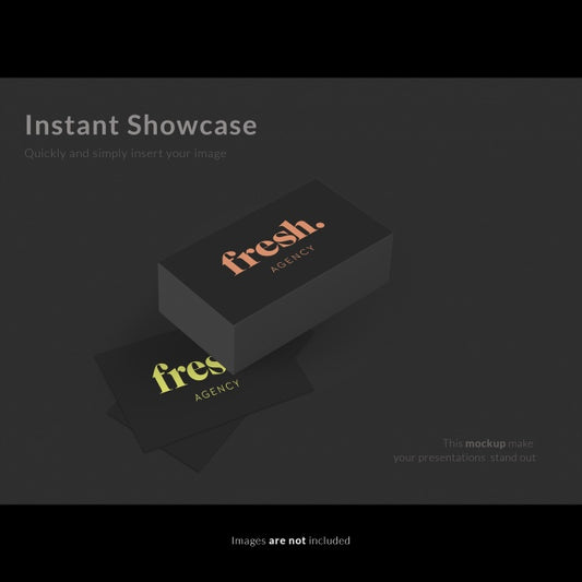 Free Slacked Business Card Mock Up Psd