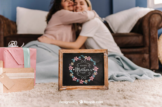 Free Slate Mockup For Mothers Day Psd