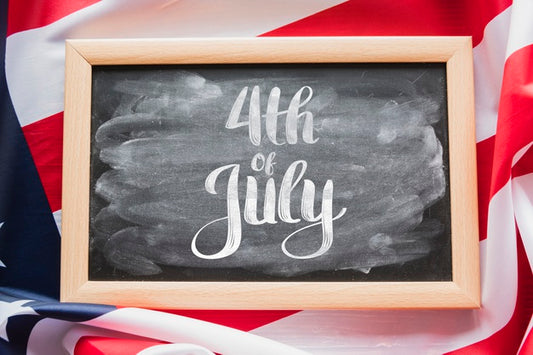 Free Slate Mockup For Usa Independence Day Psd