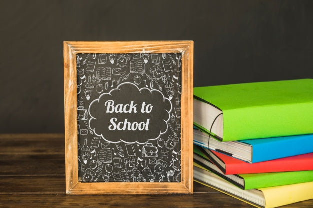 Free Slate Mockup With Back To School Concept Psd