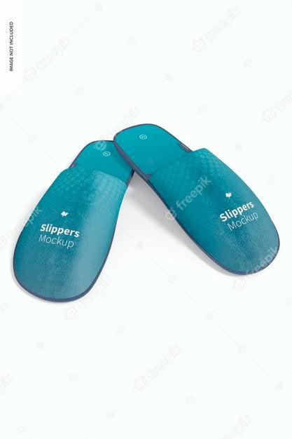 Free Slippers Mockup, Front View Psd