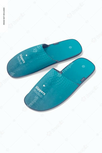 Free Slippers Mockup, Left View Psd