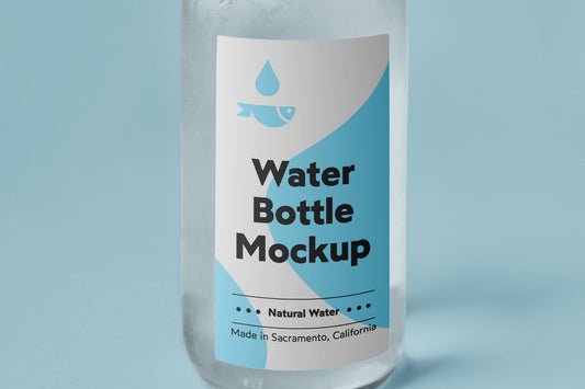 Free Small Glass Bottle Mockup
