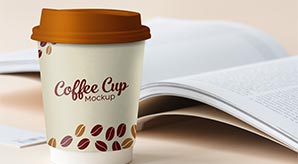 Free Small Paper Coffee Cup Photo Mockup Psd