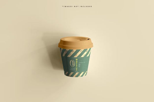 Free Small Size Biodegradable Paper Cup Mockup Psd