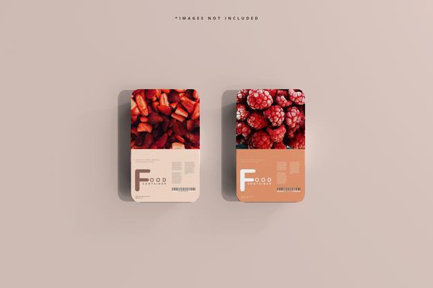 Free Small Size Food Container Mockup Psd