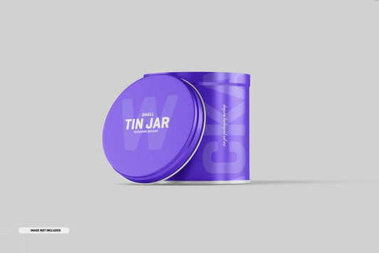 Free Small Tin Jar Packaging Mockup Psd