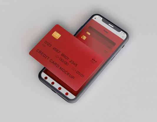 Free Smartphone And Credit Card Mockup Psd