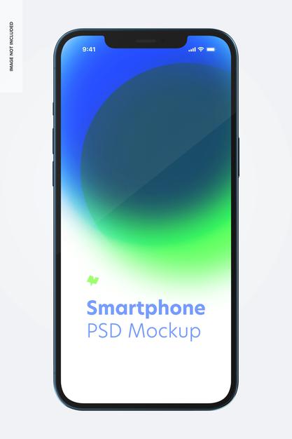 Free Smartphone Mockup, Front View Psd