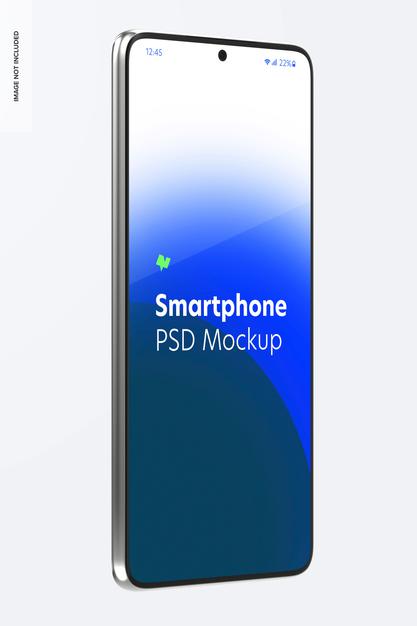 Free Smartphone Mockup, Right Side View Psd