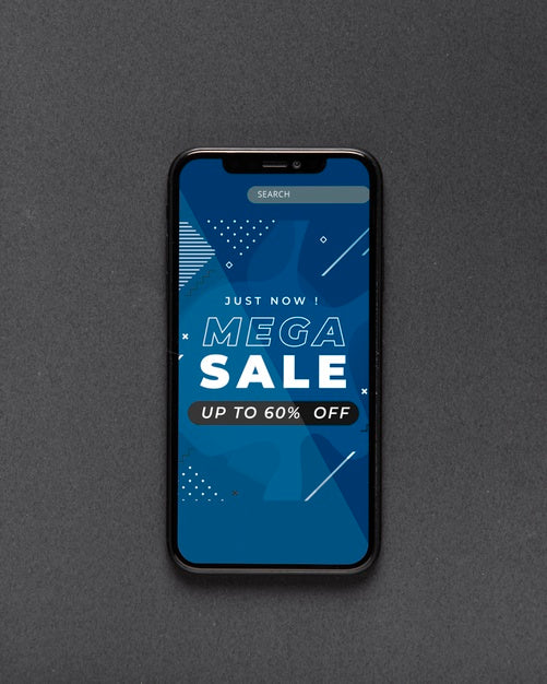 Free Smartphone With Website Open For Sales Psd