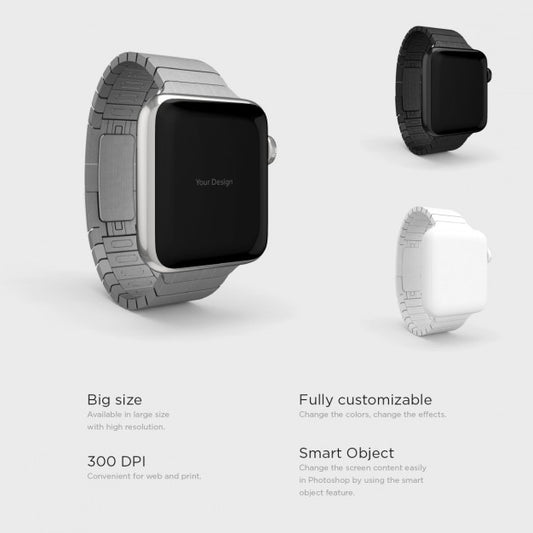 Free Smartwatches With Differents Watchstraps Psd