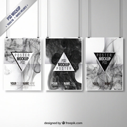 Free Smoky Posters Collection Psd