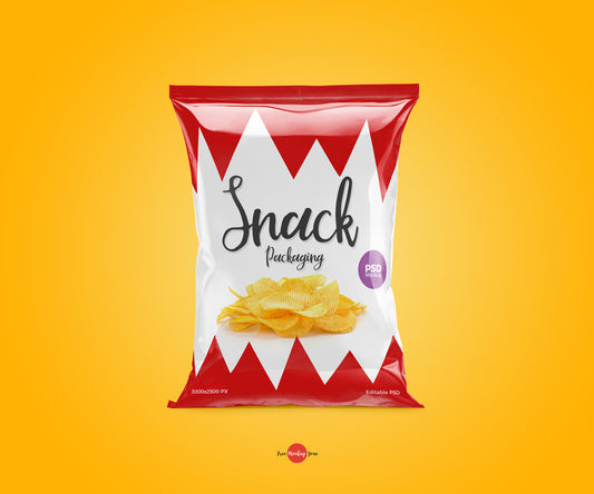Free Snack Packaging Mockup Psd 2018