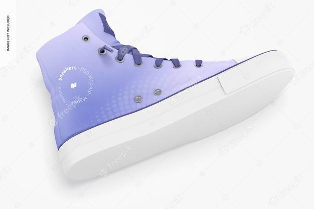 Free Sneakers Mockup, Dropped Psd