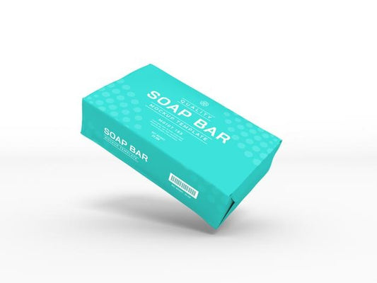 Free Soap Bar Box Packaging Mockup Psd