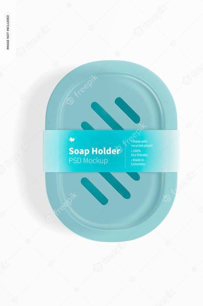 Free Soap Holder Mockup, Top View Psd